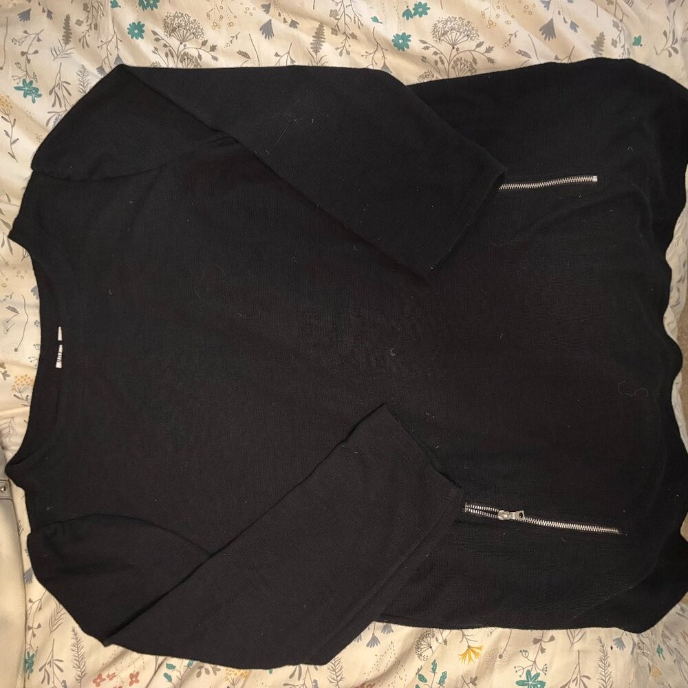 Gap zipper pocket dress three quarter sleeve